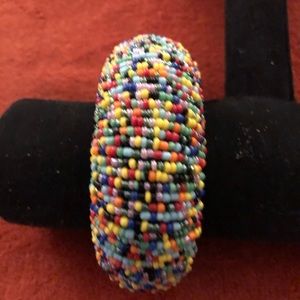 Beaded bangle.